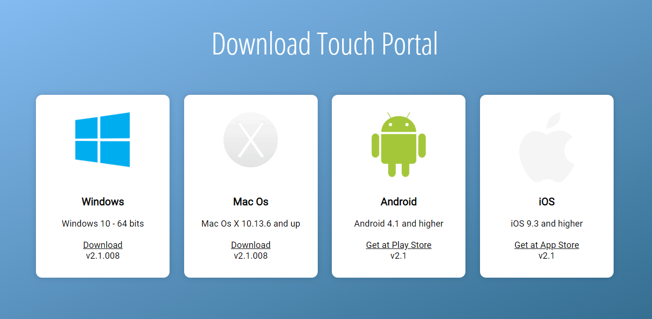 Touch portal не подключается