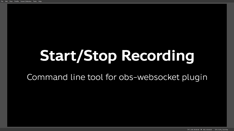 ทำปุ่ม Start/Stop Recording ด้วย Command line tool